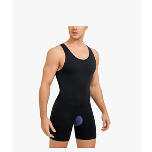 Mens Sleeveless Full Body Shaper Underwear Slimming Compression Bodysuit Shapewear Tummy Control Fajas Para Hombres M/L