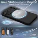 FireNova Magnetic for iPhone 17 Pro Case, Compatible with MagSafe, [Integrated Silicone Camera Control Button] [Camera Protection] Anti-Scratch Microfiber Lining Phone Case, 6.3", Black
