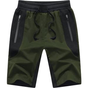 STICKON Mens Shorts Casual Summer Shorts with Pockets (Gray, XXL)