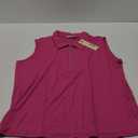 Vivilli Womens Ribbed Tank Top Zipper V Neck Dressy Casual Blouses Sleeveless Camisole Tops Work Tank Polo Shirts (Large)