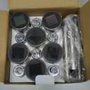 GIGALUMI Solar Pathway Lights, Stainless Steel IP44 Waterproof Auto On/Off Outdoor LED Solar Landscape Lights for Garden, Yard, Patio, Path and Walkway(12 Pack, Warm White)