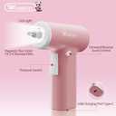 Pink Cordless Electric Screwdriver Set, 3.6V USB Rechargeable Small Electric Drill With 26pcs Driver Bit Set Flexible Shaft LED Light For Women Automatic Mini Pink Drill Set