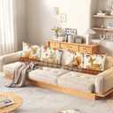 Bonhause Fall Animals Throw Pillow Covers 18 x 18 Inch Fox Deer Squirrel Rabbit Forest Farmhouse Decorative Pillow Cases for Couch Sofa Bed Home Decor Set of 4