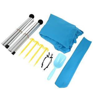 ORFOFE Portable Blue Outdoor Canopy Tent Sun Shade Sail for Camping and Fishing, Easy to Carry and Fold with Metal and Cloth Material, Sun Shelter for Outdoor Activities Random Color