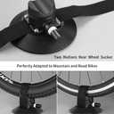ROCKBROS Suction Cup Bike Rack for Car Roof Top Sucker Bike Rack Quick Release Aluminium Alloy Bike Carrier with Sucker for 2 Bike