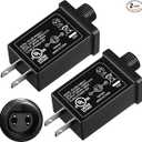Feekoon Class 2 LED Power Supply 29V 13W Transformer, Waterproof IP44 US Plug Adapter, Seasonal Use LED Driver, Low Voltage for Christmas Tree Lighting, Holiday String Light Outdoor(4 Pack)