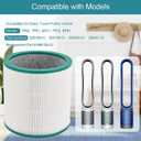 2 Pack Dyson TP02 Air Purifier True HEPA Filters Replacement for Dyson Pure Cool Link TP01, TP02, TP03, AM11, BP01 Tower Air Purifier, Compare to Part # 968126-03 2 Pack TP02 Air Purifier True Filters