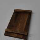 Nuogo Wood Riser Tray Soap, Stand Soap Tray for Kitchen Sink, Wood Pedestal for Kitchen Counter Sink Stand Decorative Rustic Bathroom Dishes Plant Bottles Candles Display(9 x 6 Inch,Brown)