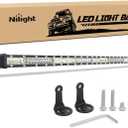 Nilight Slim LED Light Bar 40 Inch 104LED Single Row Spot Flood Combo Fog Lights Driving Light Work Lights Roof Bumper Lamp Offroad Lighting for 4x4 Trucks SUV ATV UTV