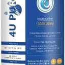 WF3CB Refrigerator Water Filter, Replacement for Pure Source 3, 706465, 242086201, 242086203, 242294501, 242069601, AP4567491, WF425, 1 Pack (Height 9 inches)