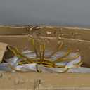 Retail Display Stand 5 Tier Metal Spinning Display Rack with Wheels Keychain Jewelry Stocking Hat Display Stand with Hooks for Malls, Showroom, Retail Store (Gold)