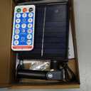 Solar Battery Box for 3V LED String Lights, 1200mAh Lithium Solar Panel with Remote Control, USB Charging, Waterproof Replacement Solar Panel for Outdoor Garden Lights
