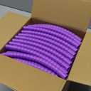 Poen 10 Pcs Exercise Hoop for Kids Detachable Adjustable Plastic Toy Colored Hoop Circles Playground Toys for Teens Games Gymnastics Dog Agility Equipment Party Decor, 28 Inch(Purple)