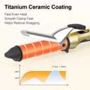 1 1/4 Inch Curling Iron for Home and Travel, Dual Voltage 100-240V