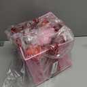 Set of 1 Valentines Day Pink Heart Lighted Gift Boxes, Battery Operated Romantic Wedding Decoration, Light Up Indoor Outdoor Decor for Proposals, Birthday Parties