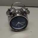 Peakeep Loud Alarm Clock for Heavy Sleepers Adults, Metal 4.5 Inches Twin Bell Battery Operated Analog Alarm Clocks for Bedrooms Decoration (Jewel Blue)