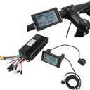 Luqeeg Electric Conversion Kit, 36V 48V 52V 40A Brushless Motor Controller with S900 LCD Display Motor Controller Replacement for Electric Bike, Scooter, Mountain Bike