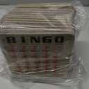 Regal Bingo Bulk Bingo Cards with Sliding Windows - Reusable Bingo Game Cards for Adults Large Group - 25 Pack, Woodgrain
