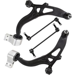 Front Lower Control Arm with Ball Joint, Sway Bar Link 4pcs | for Ford 2014-2017 Taurus, 2013-2016 Flex (K622916, K622917, K750388, K750389)