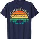 Save Our National Parks Retro Hiking T-Shirt 3X