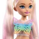 Barbie Dream Besties Doll and Accessories, Barbie "Malibu Posable Roller Skating Fashion Doll with Blonde Hair, 9 Makeup Themed Pieces