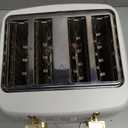 West Bend Timeless 4-Slice Toaster, White Gold