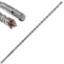 Wensilon Extension Concrete Drill Bit Lengthening 1pcs 1/2" X 39" Cross-Type Double Thread Carbide Material Suitable For Concrete, Brick, Cement Walls, Stone, extra long Hammer Drill Bits For Concrete