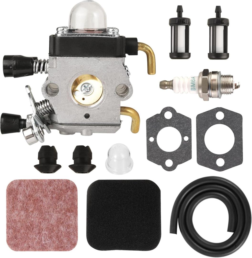 Carburetor Kit for STIHL FS85 FS80 FS76 FS75 FS74 String Trimmer; HS85 HS80 HS76 HT75 HS74 HL75 FH75 Hedge Trimmer; FC75 FC85 Edger, SP80 SP85 Special Harvester, KM80 KM85 KM85R Kombi Motor