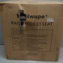 WeHwupe Raised Toilet Seat with Handles for Elderly - Toilet Seat Risers for Seniors with Adjustable Padded Arms - Elevated Toilet Safety Seat for Standard or Elongated Commode