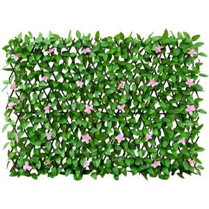 Expandable Privacy Fence, Pink Orchid, 120 x 22 in
