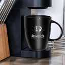 Rico Industries NBA Basketball Sunburst 18oz Laser Engraved Ceramic Lustre Mug