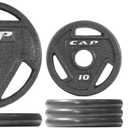 CAP Barbell 2-Inch Olympic Cast Iron Plate Weight Set | 75-285 lbs | Multiple Options