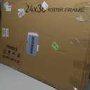 Boarding 24X36 Poster Frame Set of 4, Scratch-Proof Picture Frames for Photo Gallery, Slide-In Strips,Photo Frames 24 x 36 for Horizontal or Vertical Wall Display, Black