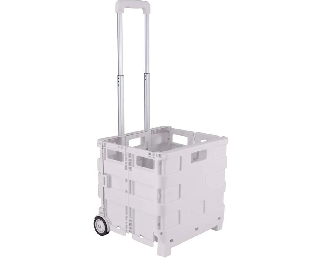 Living Ultra-Slim Rolling Collapsible Storage Pack-N-Roll Utility-carts, with Telescopic Handle, for Home, Garden, Shopping, Office Living Ultra-Slim Rolling Collapsible Storage Pack-N-Roll Utility-carts, with Telescopic Handle, for Home, Garden, Shopping, Office