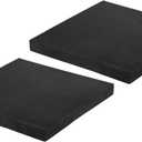 PATIKIL Rubber Anti-Vibration Pads, 2 Pcs Square Vibration Isolation Mats 6" x 6" x 0.6" for HVAC Air Conditioner Air Compressor Washer Dryer, Black
