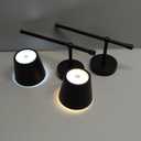 Kimjo Battery Operated Wall Sconce Set of 2, Rechargeable Wireless Wall Sconces Light with Dimmable Timer Remote, 5200mAh Black Cordless Wall Light for Bedroom Living Room Hallway Decor