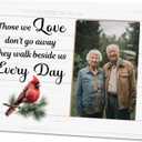 Red Cardinal Gifts Picture Frame,Those We Love Don't Go Away,Memorial Sympathy Bereavement Gifts Picture Frame for Loss of a Loved One