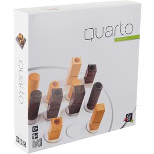 Quarto | Wooden Strategy Board Game for Adults and Families | Ages 8+ | 2 Players | 15 Minutes