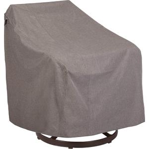 Modern Leisure Garrison Swivel Lounge Patio Chair Cover - Weather-Resistant Fabric - Outdoor Furniture Protection Perfect for Patio, Deck, and Porch - 37.5" L x 39.25" W x 38.5" H - Heather Grey