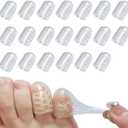 XLRZKJ Silicone Toe Protectors 18Pcs, Gel Anti-Friction Toe Protector Breathable Toe Caps Guards for Men Women, Soft Clear Little Toe Covers Silicone Toe Sleeves for Corns, Blisters and Pain Relief