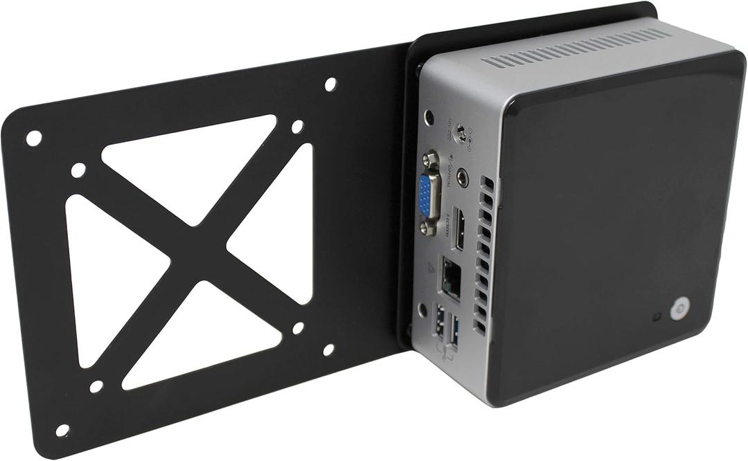 HumanCentric Mounting Bracket Compatible with Intel NUC, VESA Monitor Arm Extension Plate for NUC Mini PC Computer, 75x75mm and 100x100mm Patterns, Does not fit Hades and Skull Canyon NUC