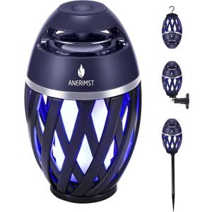 ANERIMST Unique Gifts for Men, Outdoor Bluetooth Speaker Waterproof Wireless with Torch LED Light, Birthday Gift for Boyfriend Him Dad, Cool for Garden, Patio, Outside (Blue Light)