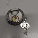 Puroma Keyed Padlock, Stainless Steel Locker Lock Heavy Duty Locks with 3 Keys, Waterproof Outdoors Gate Storage Unit Lock with 3/8 Inch Shackle for Warehouse, Gym Storage Locker (1 Pack) (Large, Silver)