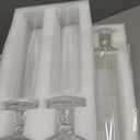Hurricane Candle Holder Glass Taper Hurricane Clear Tall Candlestick Candles Holders Table Centerpiece Wedding Party Dining Event Home Decor (6)