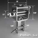 Trailer Stake Pocket Winch, Heavy Duty Stake Pocket Winch D Ring for Flatbed Trailer Trucks and Winches, 5400 LBS Load Limit, 16200 LBS Capacity for Trailer Winch - Stake Pocket Outward Offset, 2 Pack