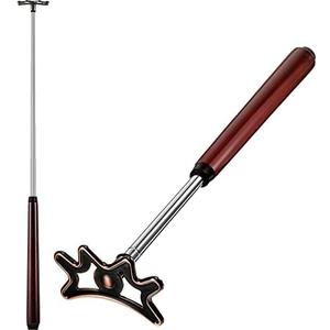 Sumind Retractable Pool Bridge Stick - Billiards Accessories Cue Bridge with Removable Head and Wooden Handle, Ideal for Pool Table Missing Pieces