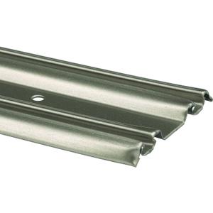Prime-Line N 6876 By-Pass Mirror Door Bottom Track, 60 In., Roll-Formed Aluminum, Satin Nickel (Single Pack)