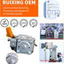 Ruixing OEM 308054043 Carburetor for Ryobi CS26 CS30 SS26 SS30 BC30 EX26 RY28040 RY28020 RY28000 RY09053 RY09055 RY28025 RY28021 26CC homelite weed eater Trimmer Brushcutter 308054003 985624001