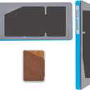 SUPERDANT Leather Card Case - Slim Wallet for Men & Women - Business Card Holder - Craft Die Cutter - Wooden Die Cuts - Vintage DIY Art