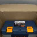 Anyyion 16.5-inch Tool Box with Removable Tray, Small Parts Box On The Lid is Removable, Tray Can be Removed and Combined at Will (Blue)